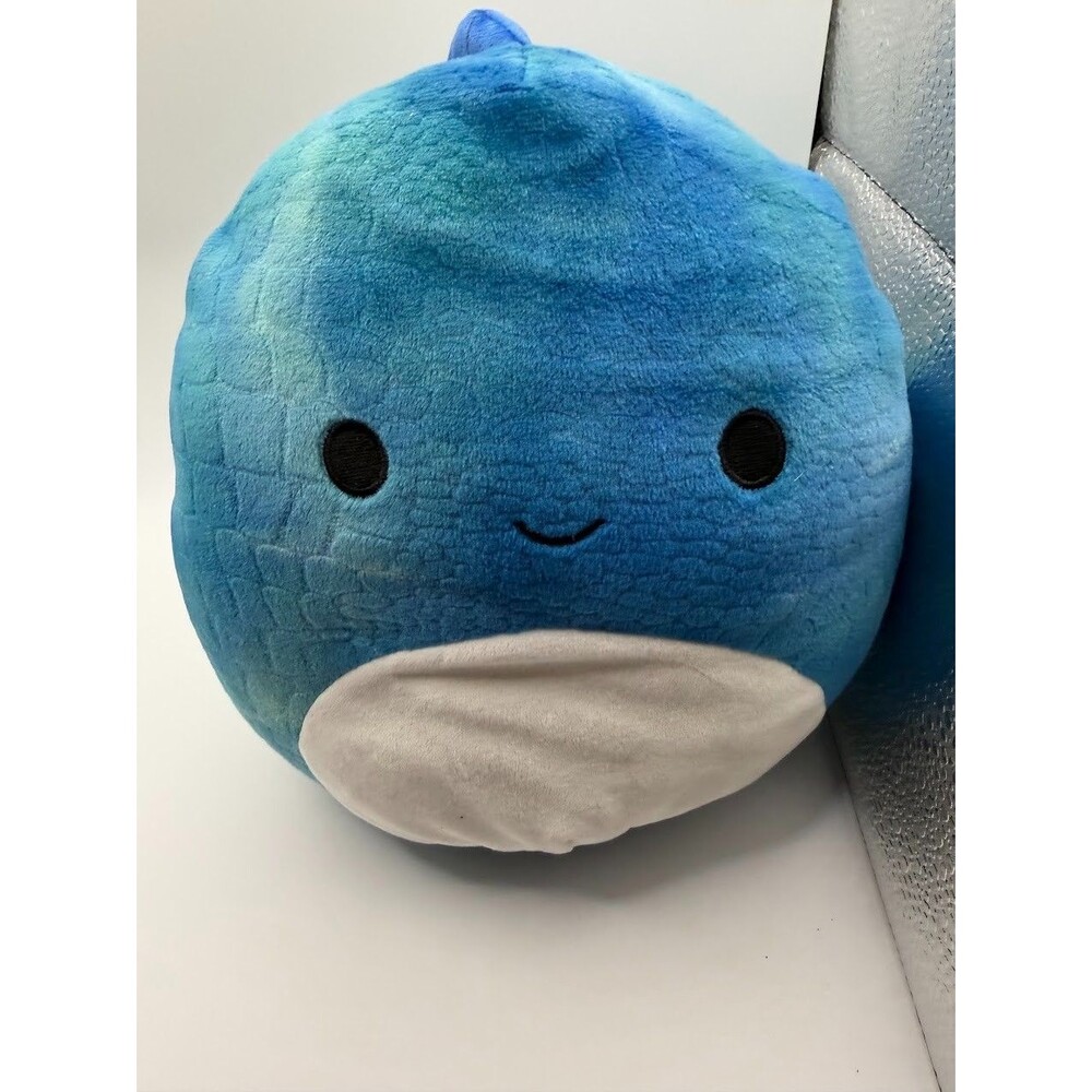 Squishmallows Damien Dinosaur 8" Blue Teal Textured Plush With Tag Kellytoy